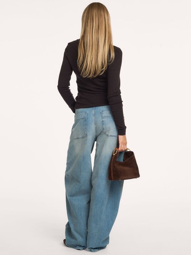 Rosalie, wollen half zip trui