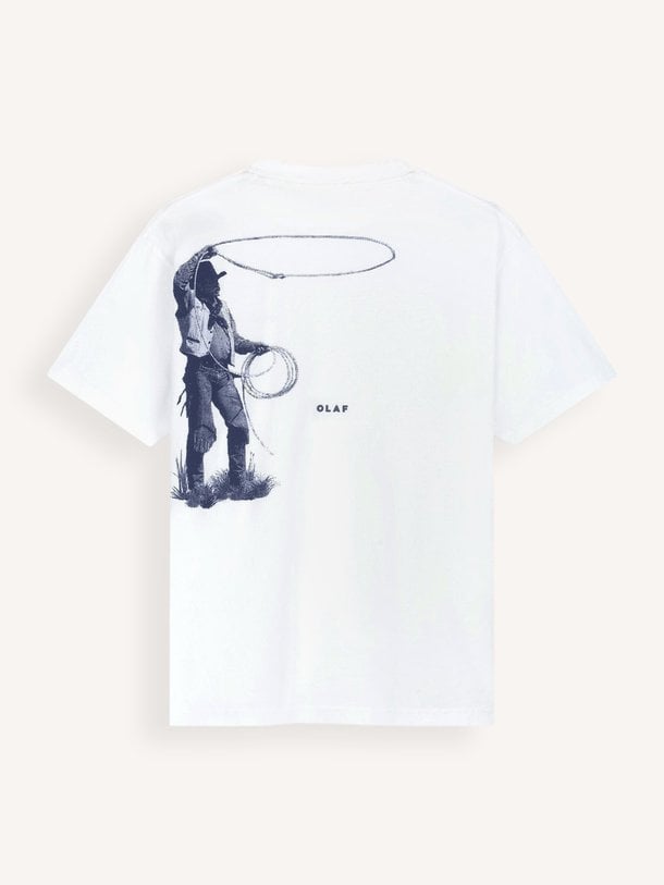 Cowboy, organic cotton T-shirt met logo