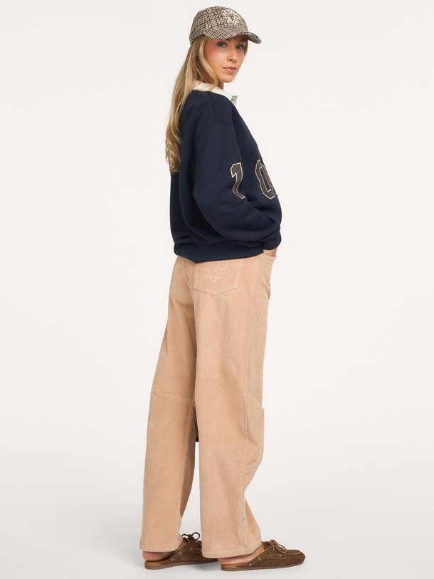 statement rugby sweater Katoenmix polo sweater