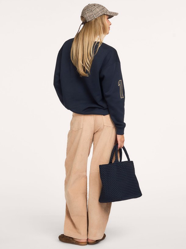 statement rugby sweater Katoenmix polo sweater