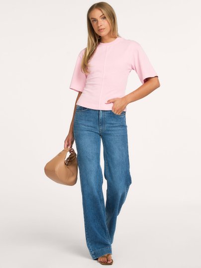Rosa Rosa, high waist straight fit stretch jeans