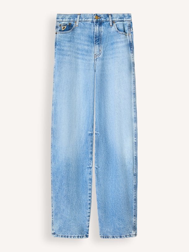 Aerea, wide leg non-stretch jeans