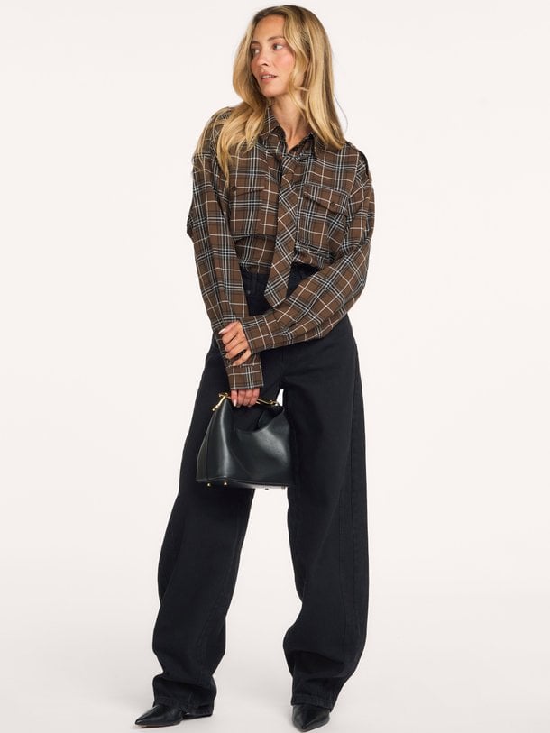 Mawi, high waist barrel fit jeans