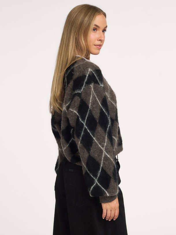 Sida, alpacamix geruit vest