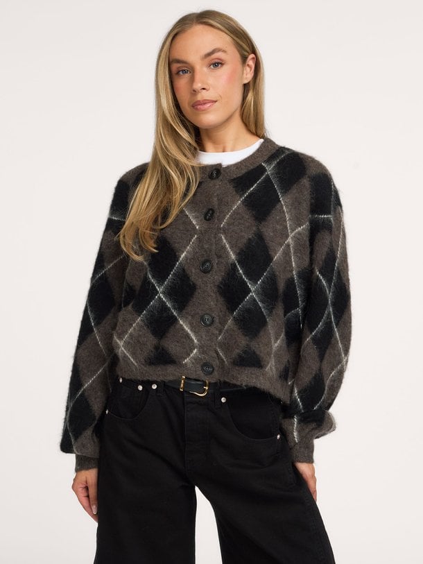 Sida, alpacamix geruit vest