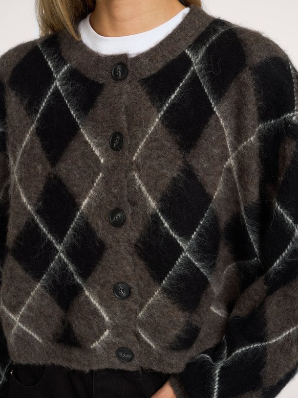Sida, alpacamix geruit vest