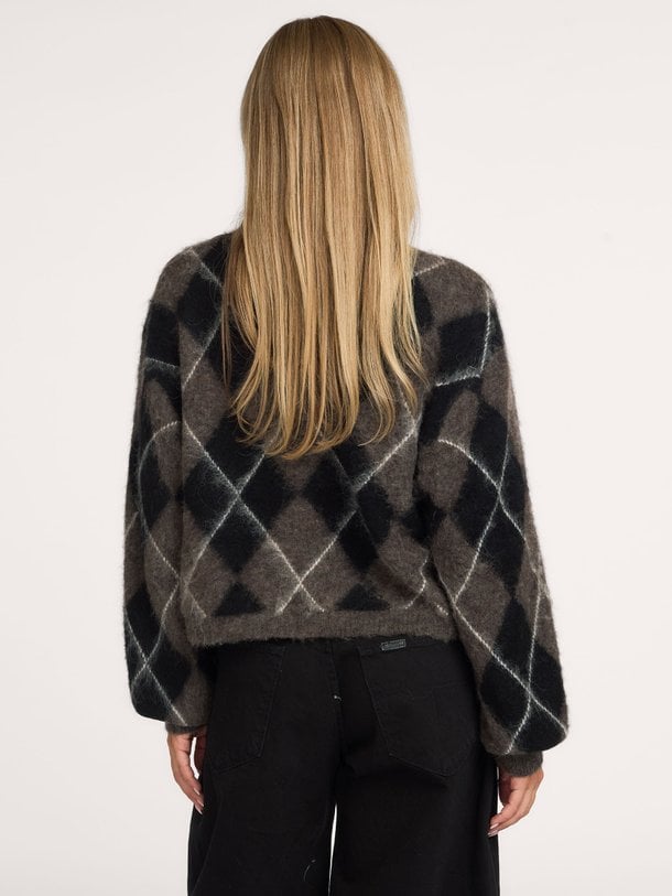 Sida, alpacamix geruit vest