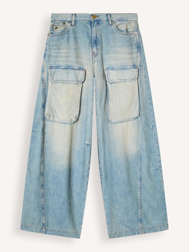 Aerea Cargo Aerea, wide leg cargo jeans