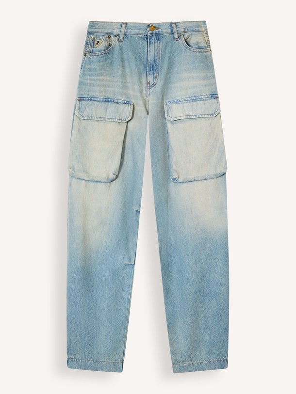 Aerea, wide leg cargo jeans