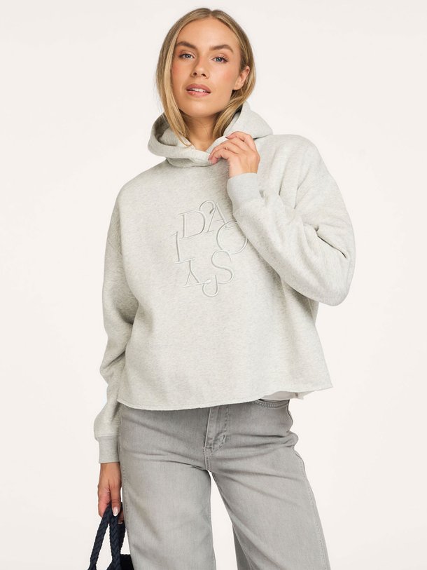 statement hoodie curly 10 Katoenmix hoodie