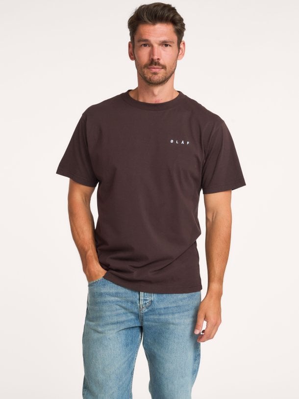 Lasso, organic cotton T-shirt met logo
