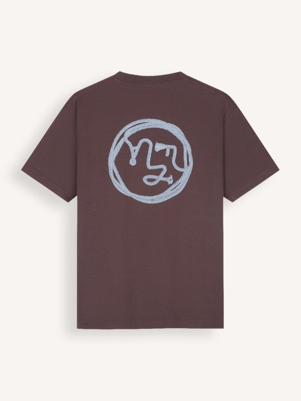 Lasso, organic cotton T-shirt met logo