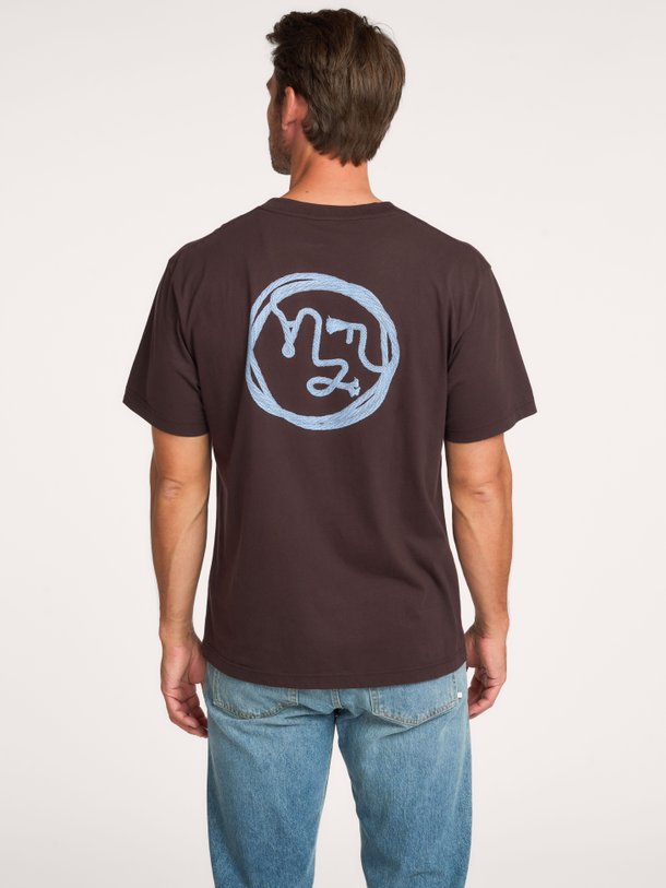Lasso, organic cotton T-shirt met logo