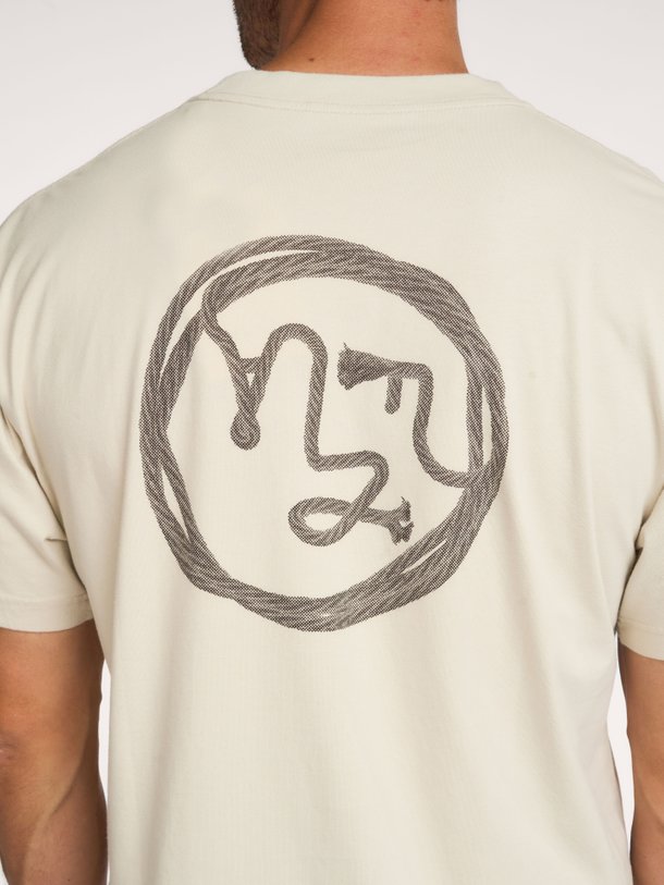 Lasso, organic cotton T-shirt met logo