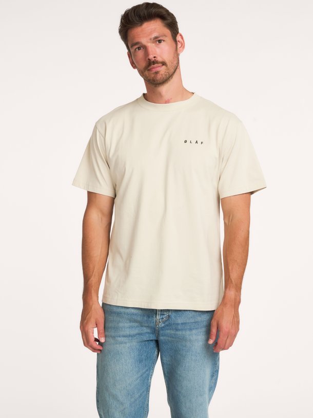 Lasso, organic cotton T-shirt met logo