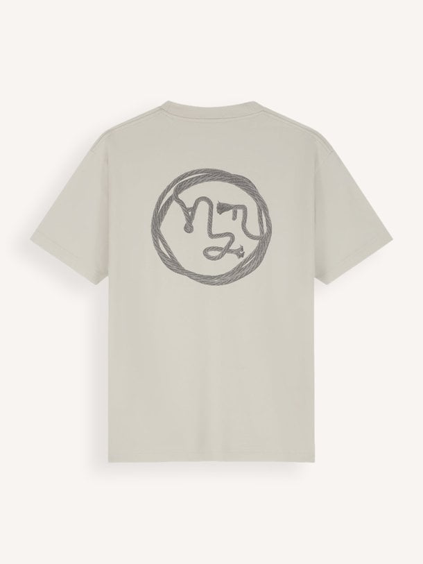 Lasso, organic cotton T-shirt met logo
