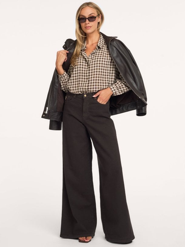 Marlene, high waist wide leg jeans