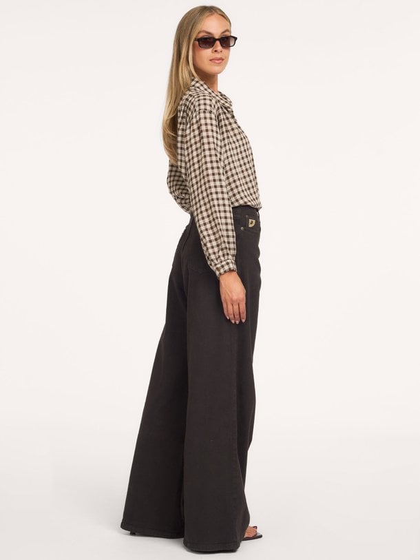 Marlene, high waist wide leg jeans