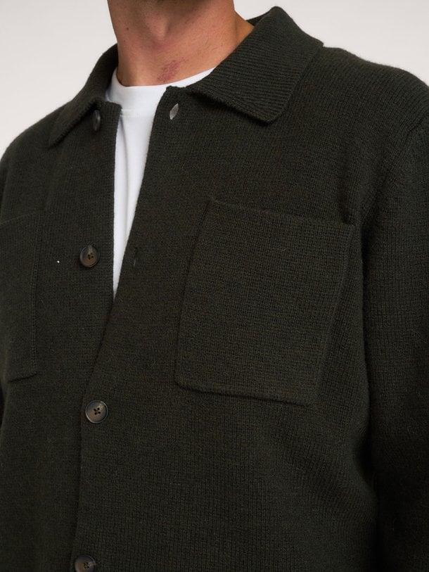 Milano Knit Overshirt Milano, wollen vest