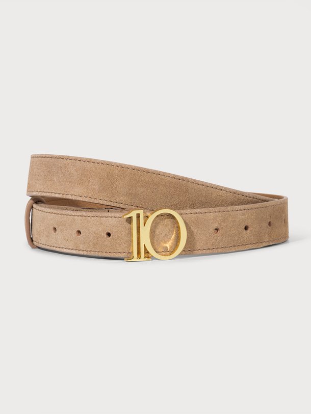 monogram belt suede Suède riem