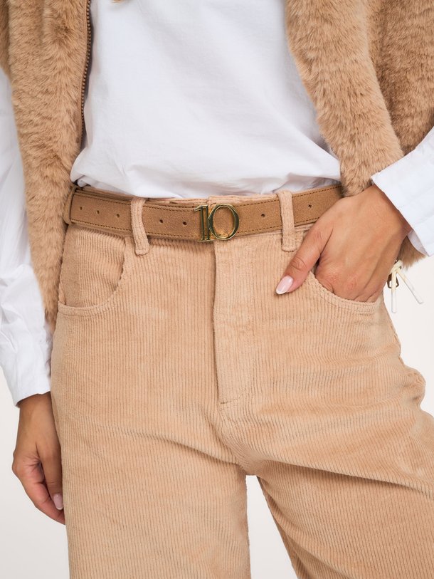 monogram belt suede Suède riem
