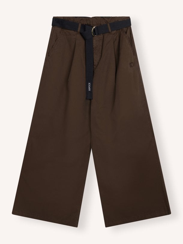 wide pants twill Katoenmix broek
