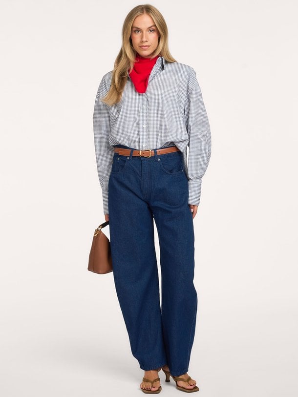 Dali, high waist barrel fit jeans