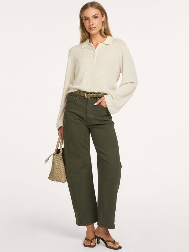 THE HALF PIPE FLOOD Half Pipe Flood, mid waist barrel fit jeans