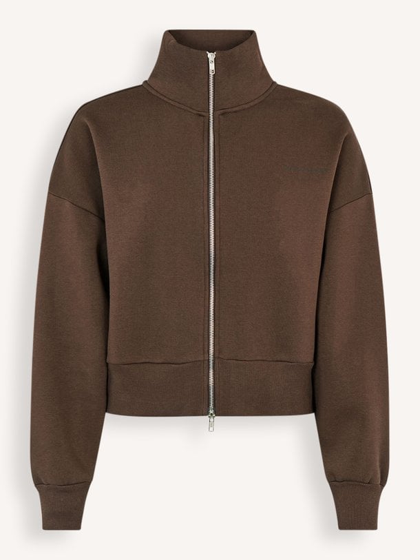 Tiamd 2way zip cardigan Tia, katoenmix vest