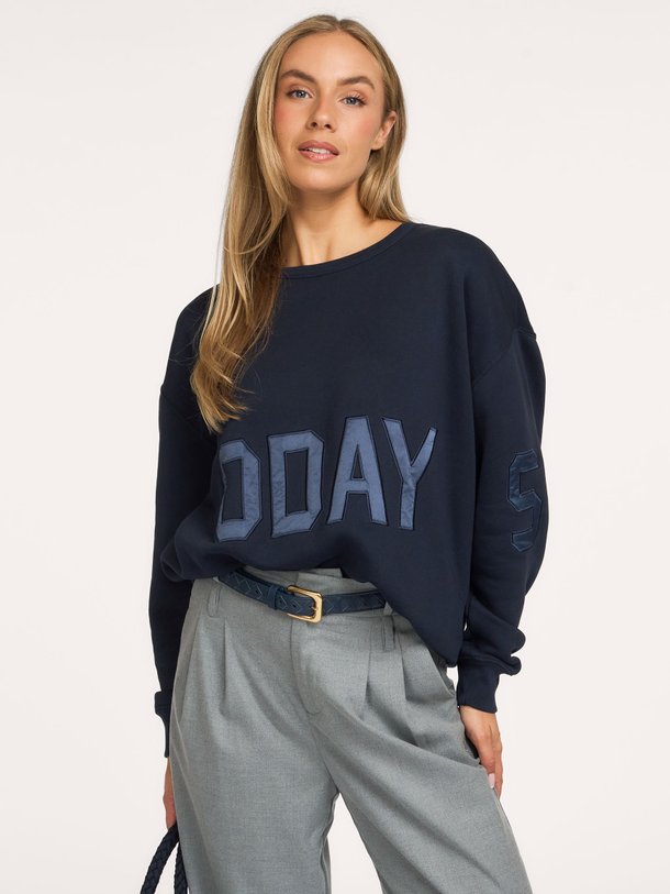 statement sweater Katoenmix oversized sweater