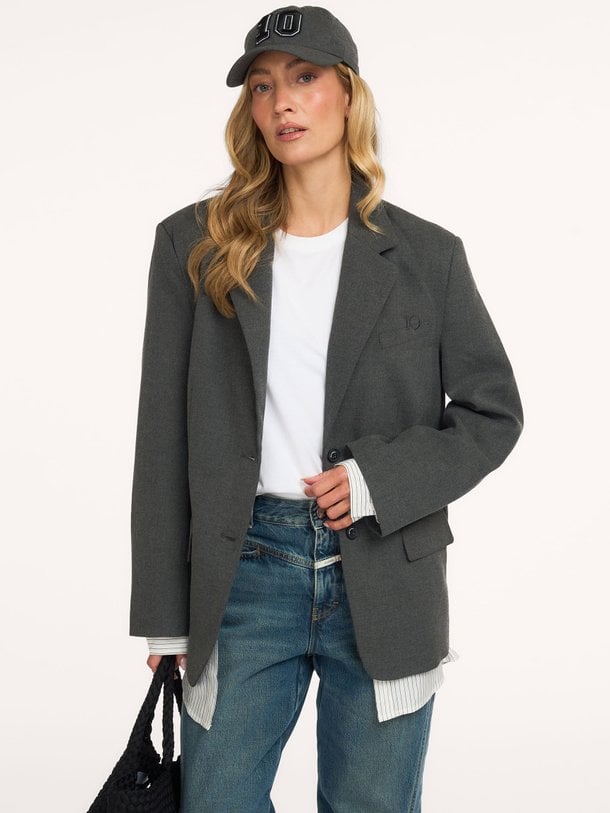 statement blazer stripes Viscosemix blazer