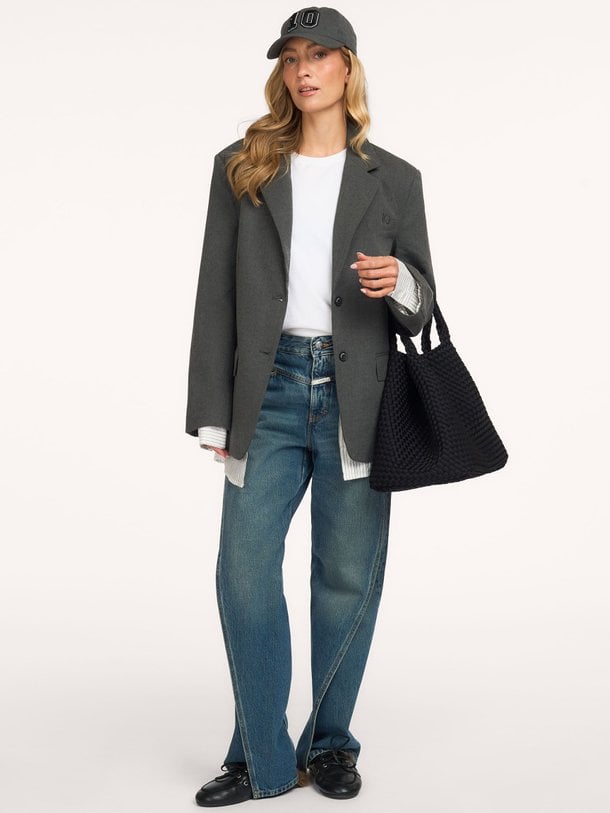 statement blazer stripes Viscosemix blazer