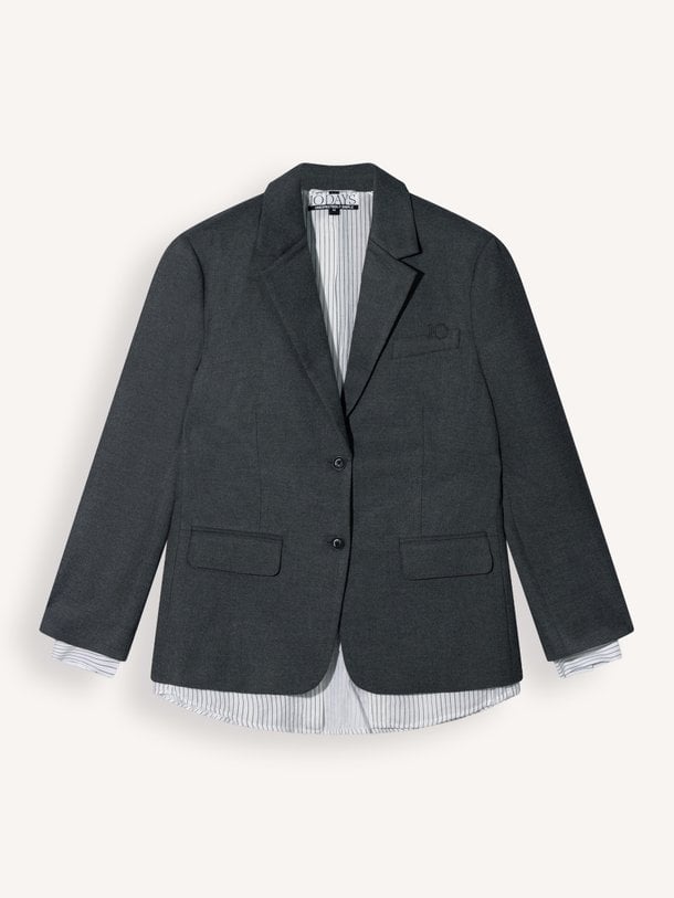 statement blazer stripes Viscosemix blazer