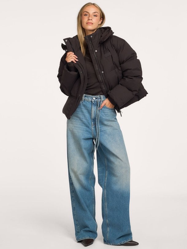 GZroa short puffer Roa, geweven gewatteerde jas