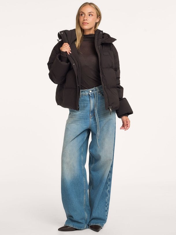 GZroa short puffer Roa, geweven gewatteerde jas