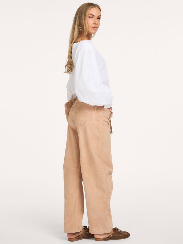 boatneck blouse poplin Katoenen top
