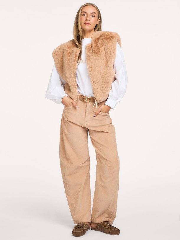 boatneck blouse poplin Katoenen top