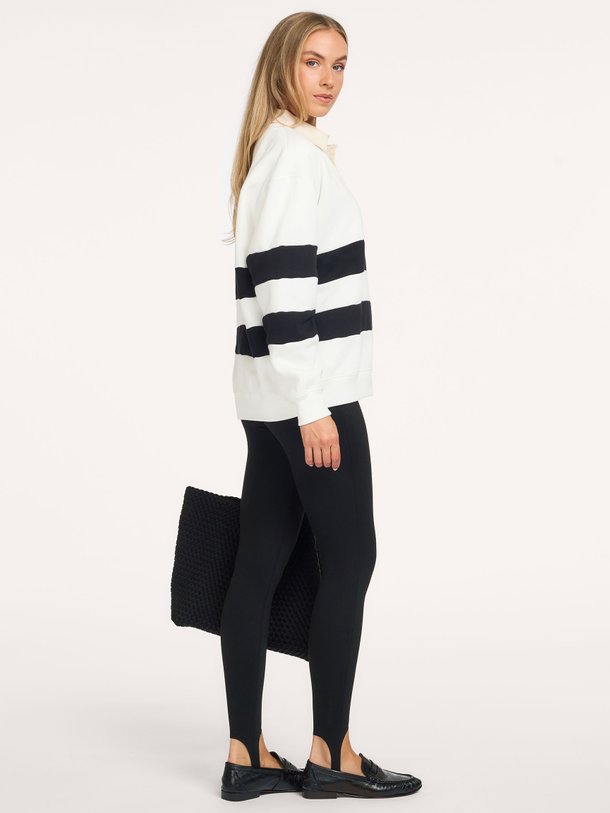 statement rugby sweater stripes Katoenmix polo sweater