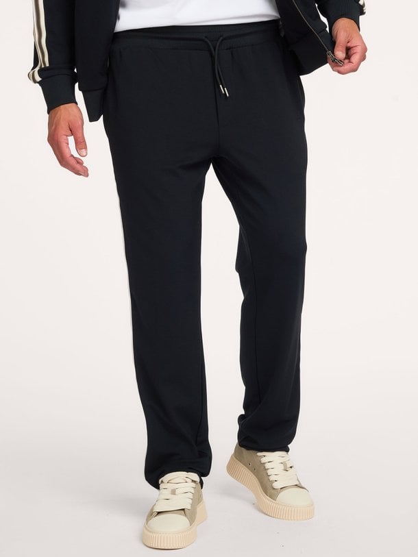 Signature Rib Tape Track Pants Viscosemix broek
