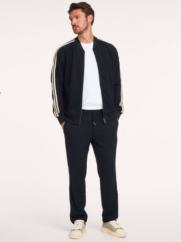 Signature Rib Tape Track Pants Viscosemix broek