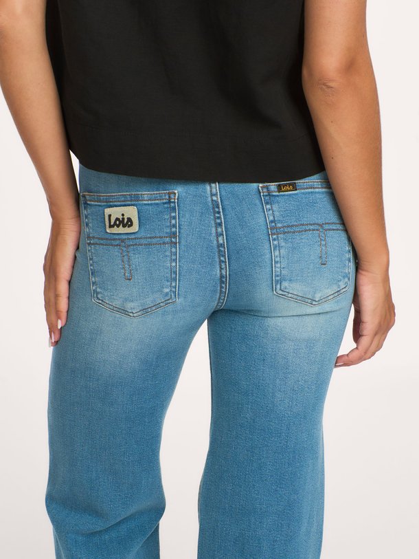 Palazzo, high waist straight fit jeans