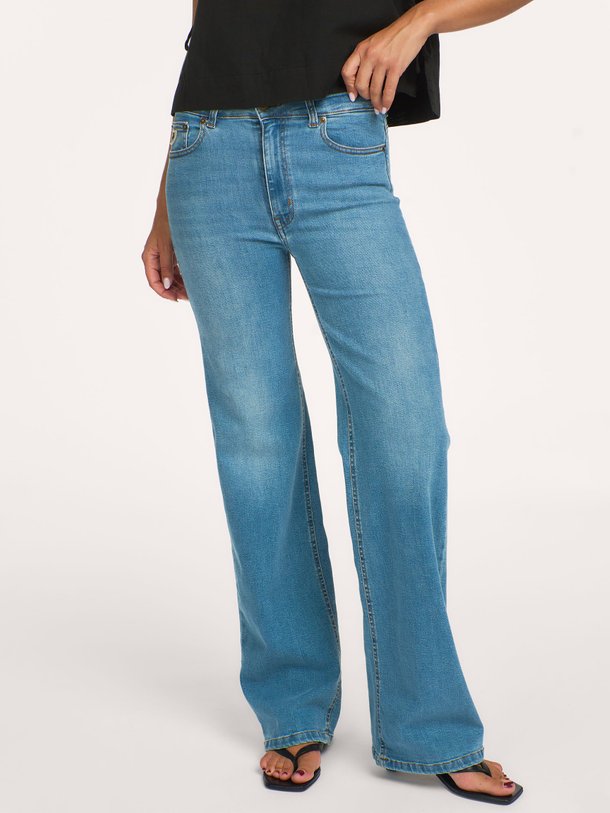 Palazzo, high waist straight fit jeans