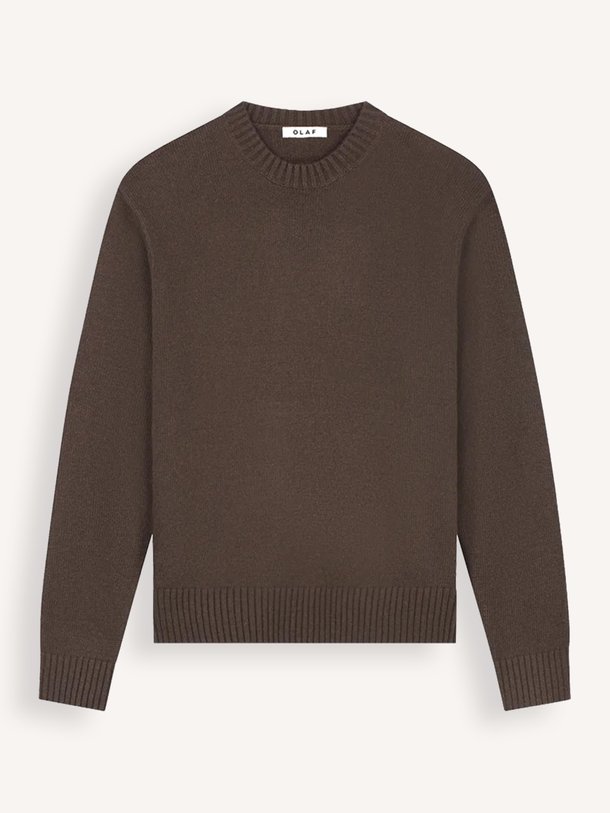 ESSENTIAL KNITTED CREWNECK Wolmix trui