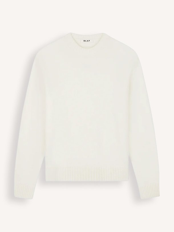 ESSENTIAL KNITTED CREWNECK Wolmix trui