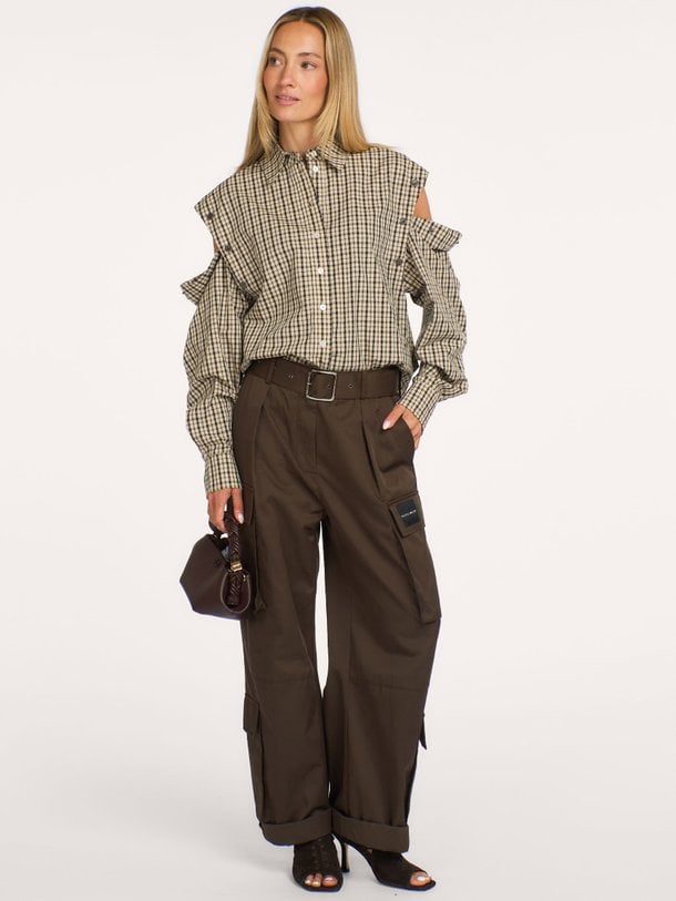 Rabi Cargo Pocket Tall Pant Rabi, katoenmix cargo broek