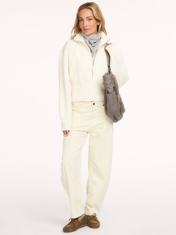 zip sweater Katoenmix sweater