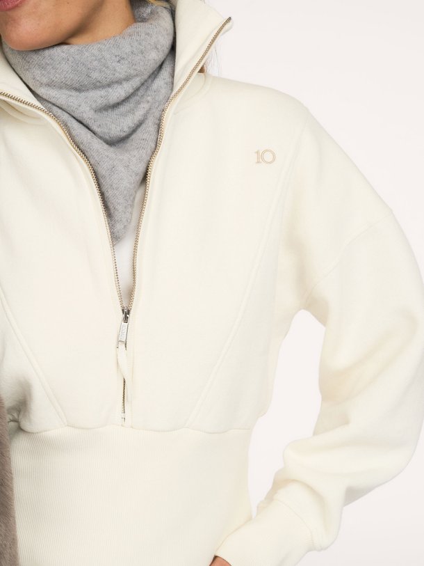 zip sweater Katoenmix sweater