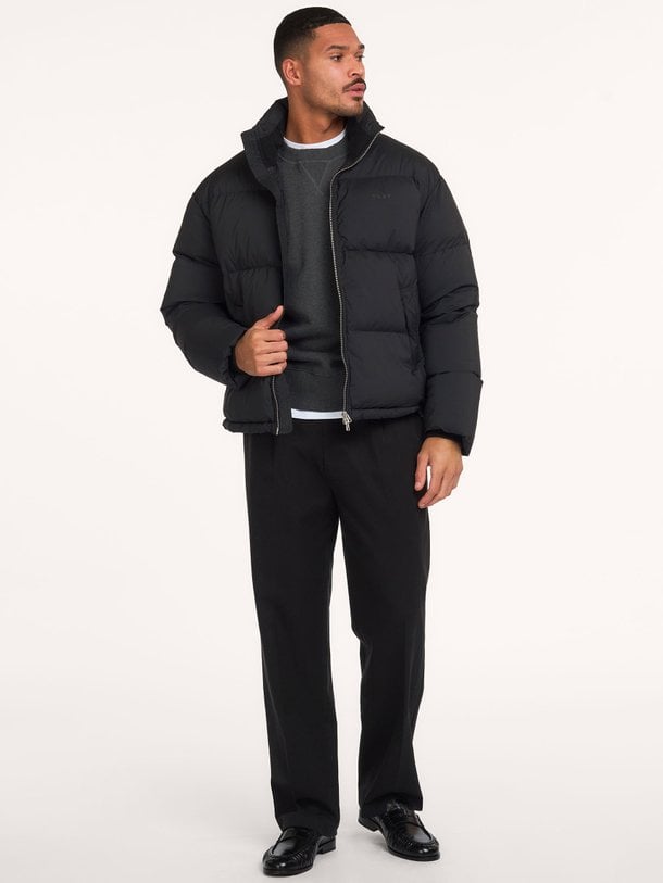 PUFFER JACKET Geweven gewatteerde puffer