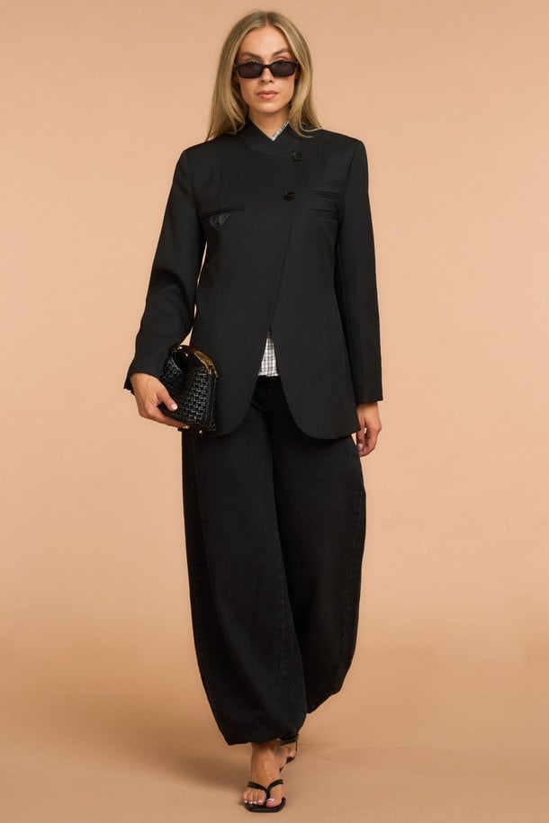 Premiere Overlap Blazer Geweven blazer