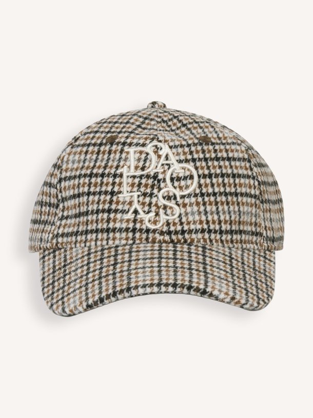wool blend check cap Wolmix pet